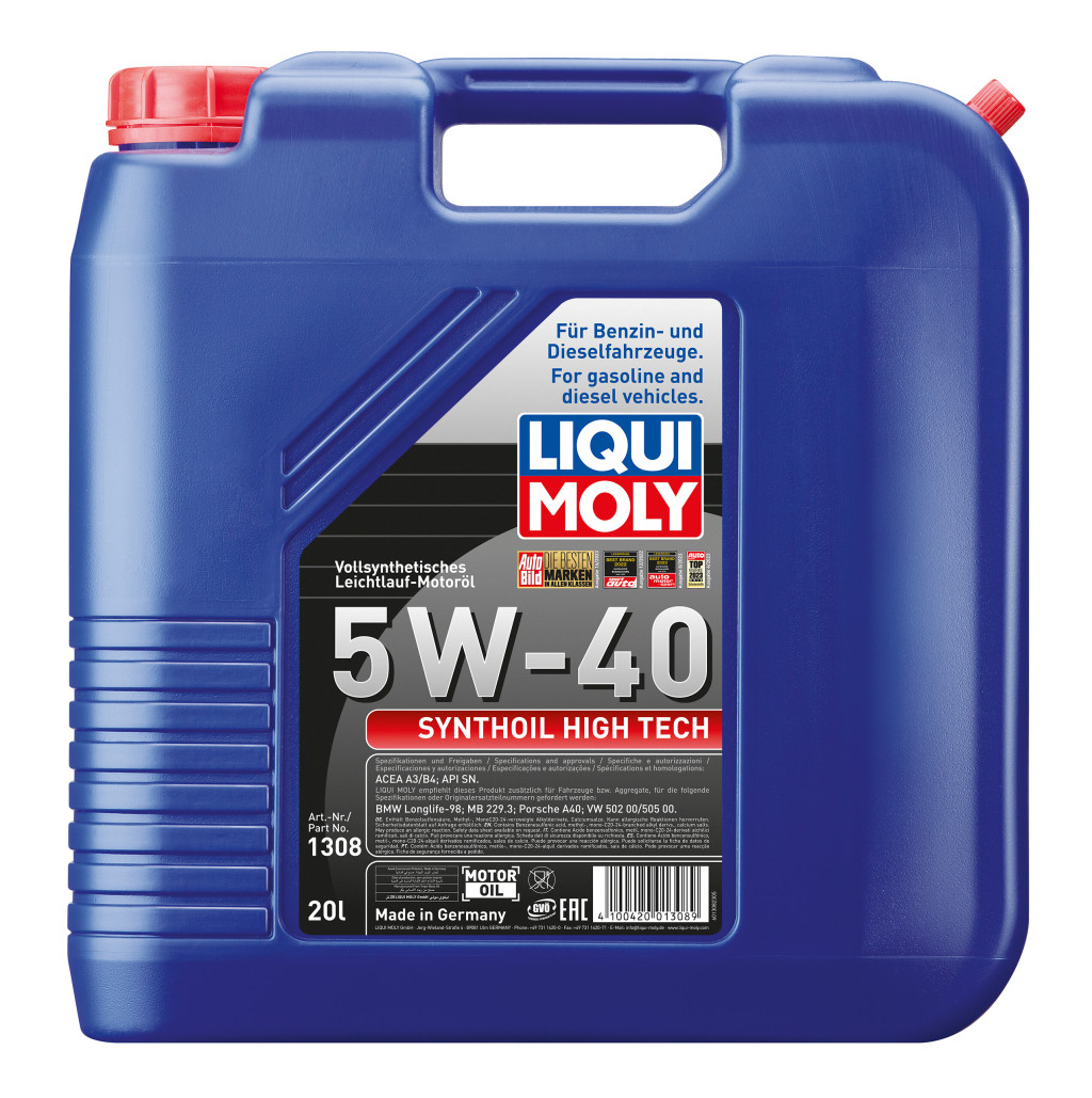 Synthoil High Tech 5W-40 motorolaj 20l - LIQUI MOLY Magyaror