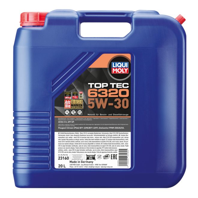 Top Tec 6320 5W-30 motorolaj  20l
