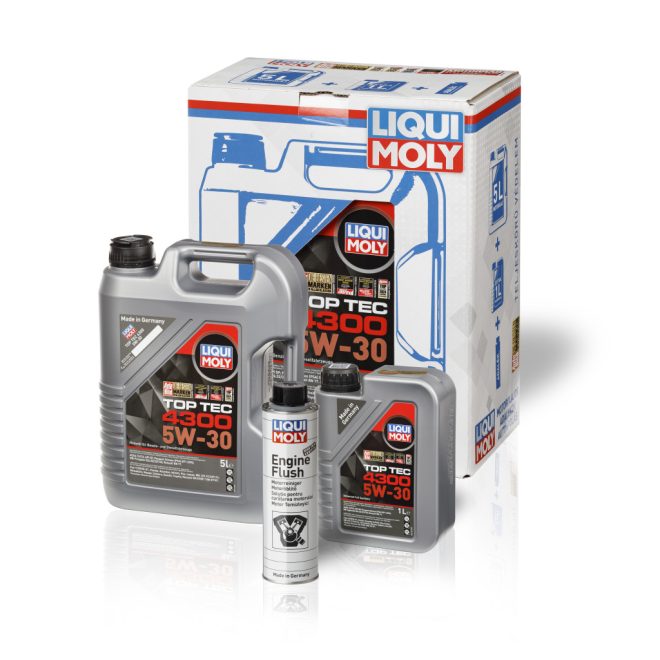 ﻿Top Tec 4300 5W-30 motorolaj   5l + 1l + motoröblítő adalék 300ml