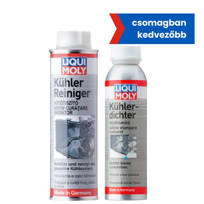 Hűtő tisztító adalék 300ml + Hűtő tömítő adalék 250ml