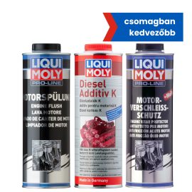   Pro-Line motoröblítő 1l + Pro-Line MoS2 motorolaj adalék 1l + Dízel adalék K 1l