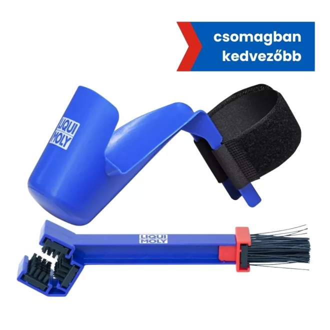 Lánc ápoló szett lánc spray permetvédő + lánckefe